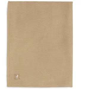 Comparateur de prix : Jollein Couverture polaire tricotée Basic Knit Biscuit (75 x 100 cm)