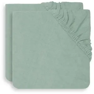 Comparateur de prix : Jollein Lot De 2 Housses Matelas À Langer 50x70cm Ash Green - Jollein