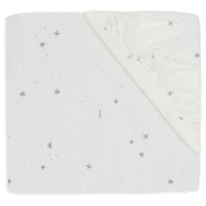 Comparateur de prix : jollein Drap housse pour lit enfant jersey Twinkling Sea Green 70/75x140/150 cm