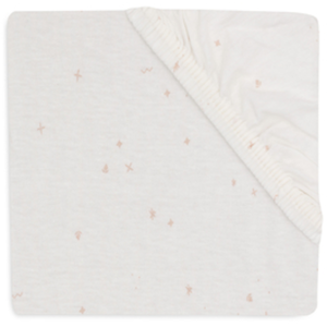 Comparateur de prix : jollein Drap housse pour lit enfant jersey Twinkling Wild Rose 70/75x140/150 cm