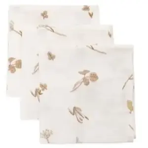 Jollein Lot de 3 mini langes en gaze de coton Riverside (31 x 31 cm) pas cher