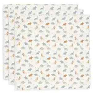 Comparateur de prix : Jollein 535-851-67100 Roarsome Lot de 3 bavoirs en mousseline 70 x 70 cm