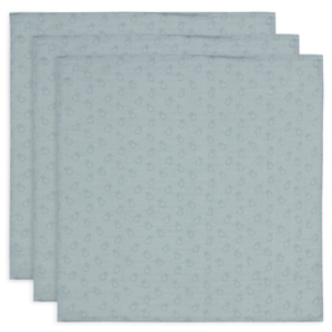 Comparateur de prix : jollein Lot de 3 bavoirs Miffy Silhouettes Sea Green 70 x 70 cm