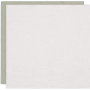 Comparateur de prix : Jollein Lot de 4 langes en coton Olive Green-Ivory (70 x 70 cm)