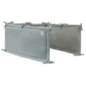 Jollein Tour de lit Cosy Knit Sea Green (pour lits 60 x 120 ou 70 x 140 cm) pas cher