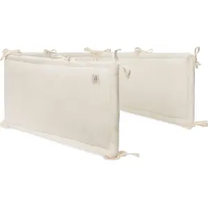 Comparateur de prix : Jollein Tour de lit Cosy Knit Ivory (pour lits 60 x 120 ou 70 x 140 cm)
