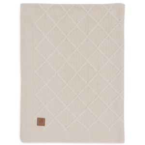 Comparateur de prix : Jollein Couverture en tricot Check Knit Oatmeal (100 x 150 cm)