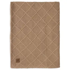 Comparateur de prix : jollein Plaid enfant Check Knit Biscuit/peluche polaire 75x100 cm