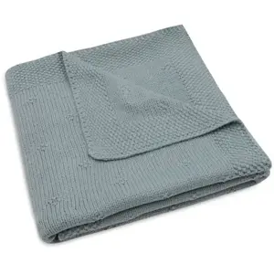 Comparateur de prix : Jollein Couverture en tricot Cosy Knit Sea Green (75 x 100 cm)