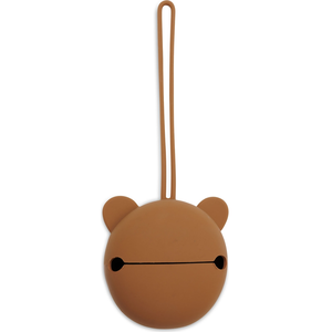 Comparateur de prix : Étui à sucette en silicone Caramel MARRON Jollein