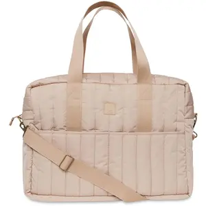 Jollein Sac à Langer Puffed Moos - Biscuit - Imperméable - Pour Poussette - Multifonction - Marron Clair pas cher