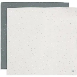 Comparateur de prix : jollein Langes en mousseline Twinkling Sea Green Lot de 2 115x115cm