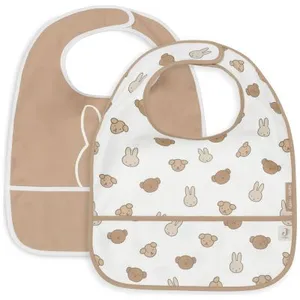 Jollein Lot de 2 bavoirs plastifiés Miffy and Friends pas cher