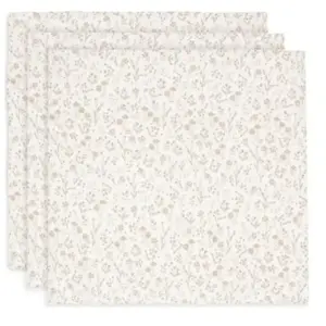 Comparateur de prix : Jollein Lot de 3 langes en coton Bloomy (70 x 70 cm)