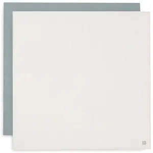 Jollein Langes enfant gaze de coton hydrophiles Sea Green/Ivory larges lot de 2 pas cher