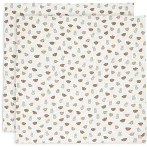 Jollein Lot de 2 maxi-langes en coton Miffy and Friends (115 x 115 cm) pas cher