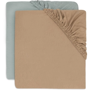 Comparateur de prix : Lot de 2 Drap-housse Jersey VERT Jollein