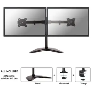 Non communiqué Neomounts NM-D335D pied - pleine action - pour 2 ecrans LCD - noir pas cher