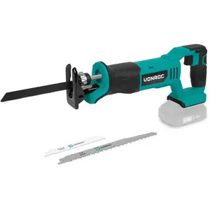 Comparateur de prix : VONROC Accu Reciprozaag 20V - Incl. 3 Zaagbladen - Excl. Accu en snell...