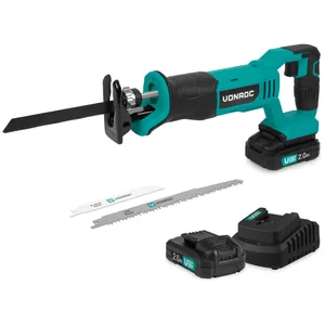 Comparateur de prix : Scie à guichet sans fil 20V | 3 lames de scie incluses - 2 batteries 2.0Ah et chargeur inclus