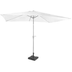 VONROC Parasol Rapallo 200x300cm - Parasol Premium - Blanc | Incl. pie...