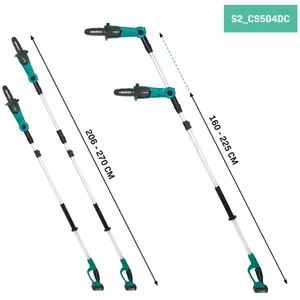 Comparateur de prix : VONROC Élagueuse sur perche sans fil 20V- Tête inclinable - Perche ext...