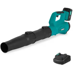 VONROC Souffleur de feuilles sans fil 20V - Design axial - Vitesse d'air 129 km/u - Volume d'air 7m3/min - Batterie 4.0Ah et chargeur inclus