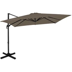 Vonroc - Parasol cantilever Pisogne 300x300cm - Premium parasol Taupe