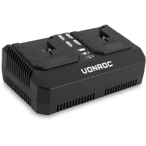 VONROC Dual Quick Charger 20V 88W - 4.0A | VPower 20V platform pas cher