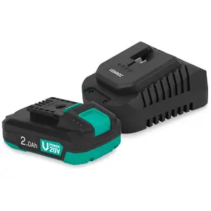 VONROC VPower 20V Kit de démarrage | Batterie 2.0Ah et chargeur rapide pas cher
