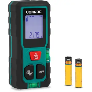 VONROC Télémètre laser 50 m mesure distance, surface, volume & Pytha... pas cher
