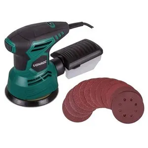 VONROC Ponceuse orbitale excentrique 300W 125mm - Boîte à poussière... pas cher