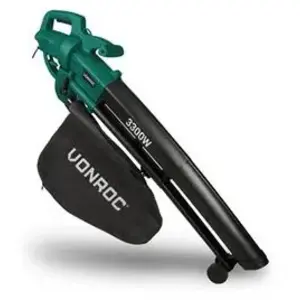 VONROC Souffleur et aspirateur à feuilles 3300W 3-en-1 Souffler, asp...