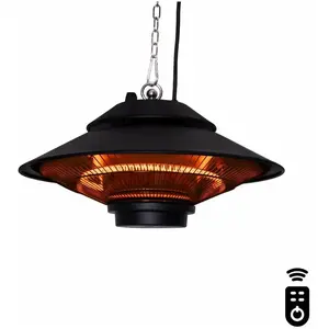 Comparateur de prix : Chauffage de terrasse suspendu VONROC - 1500W - élément en carbone - t...