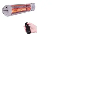 Comparateur de prix : VONROC Chauffage de terrasse 2000W - Argenté 2 réglages de chaleur ...