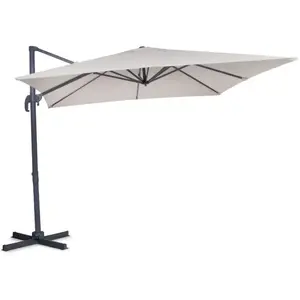 Parasol cantilever Pisogne 300x300cm - Premium parasol Beige - Vonroc pas cher
