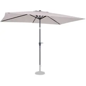 VONROC Parasol inclinable 2x3m - Résistant aux UV - Beige - Housse de ...