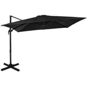 VONROC Parasol déporté carré 3x3m - Rotation 360°C - Angle d'inclinais... pas cher