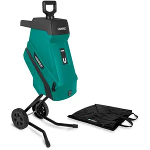 VONROC Broyeur de végétaux 2500W Pour branches jusqu à Ø45mm - Bac d... pas cher