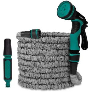 VONROC Tuyau d arrosage flexible 20m support, buse et pistolet multi...Vendu paramazon
