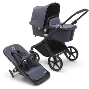 bugaboo Poussette duo combinée 2en1 Fox Cub siège Black/Stormy BlueVendu parkidinn