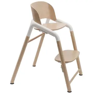 Bugaboo Base Chaise-Haute Giraffe Évolutive 5en1 - Bois Neutre/Blanc pas cher