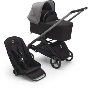 Bugaboo Dragonfly Poussette 2 En 1 - Habillages Midnight Black pas cher