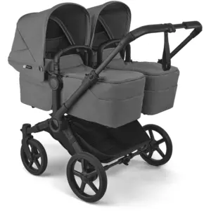 Poussette Jumeaux Bugaboo Donkey 6 -  Habillages Moon Grey pas cher
