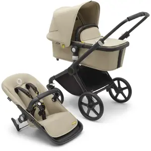 Bugaboo Fox Cub Poussette 2 En 1 -  Tissus Désert Beige pas cher