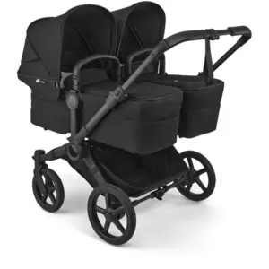 Poussette Jumeaux Bugaboo Donkey 6 - Habillages Heritage Black pas cher