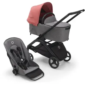 Bugaboo Dragonfly Poussette 2 En 1 - Habillages Grey Mélange pas cher