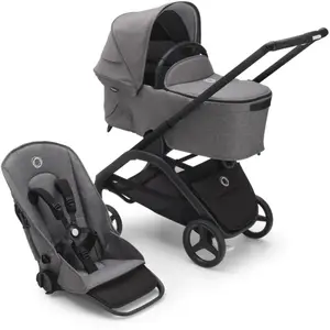 Bugaboo Dragonfly Poussette 2 En 1 - Habillages Grey Mélange pas cher