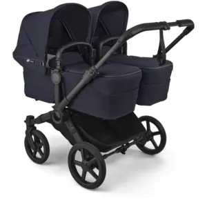 Poussette Jumeaux Bugaboo Donkey 6 -  Habillages Deep Indigo pas cher