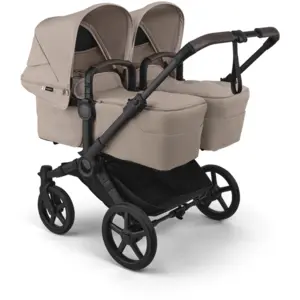 Poussette Jumeaux Bugaboo Donkey 6 -  Tissus Desert Taupe pas cher